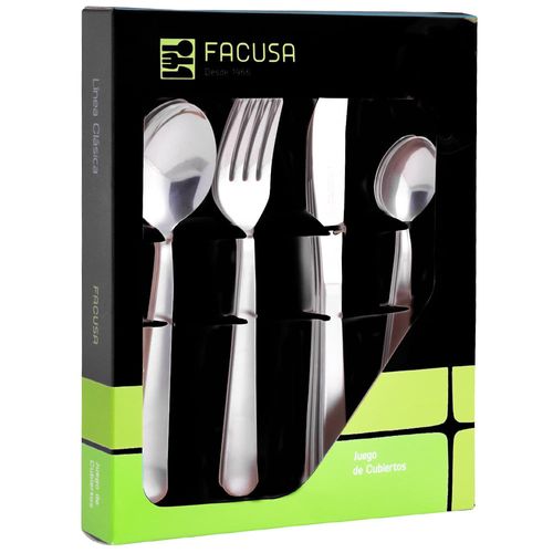 Set de Cubiertos de Mesa FACUSA M580 Blíster 16un