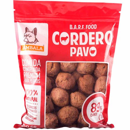 Comida congelada para perros  RAMBALA Premium Cordero Pavo Bolsa 32g