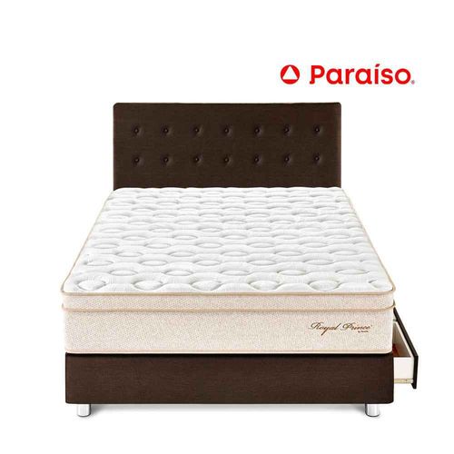 Dormitorio Royal Prince con Cajones 1.5 Plazas Chocolate