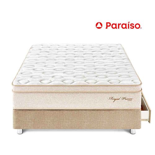 Cama Royal Prince Cajones 1.5 Plazas Champagne