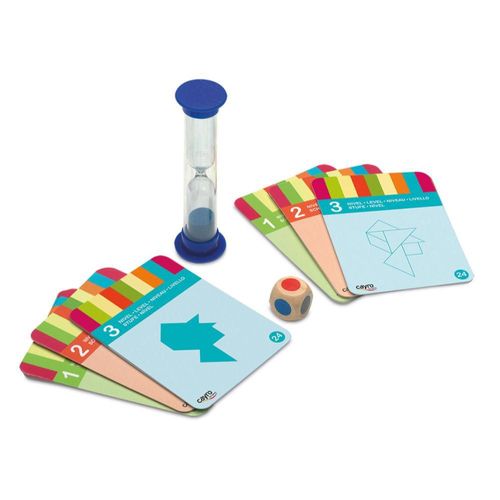 Juego Didáctico Tangrama De Madera 4 Jugadores