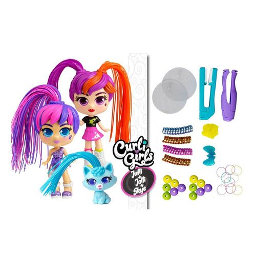 Muñecas Curligirls Set Pop Star & Fashionista