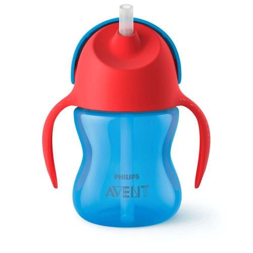 Vaso Con Sorbete 7 Oz Para Niño Celeste