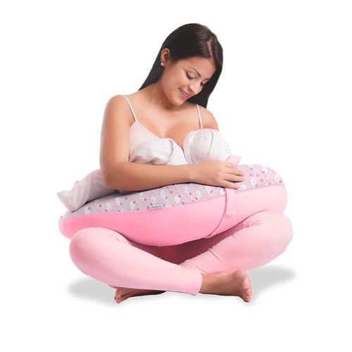Cojín Lactancia Bumer Rosa Bebe Nubes