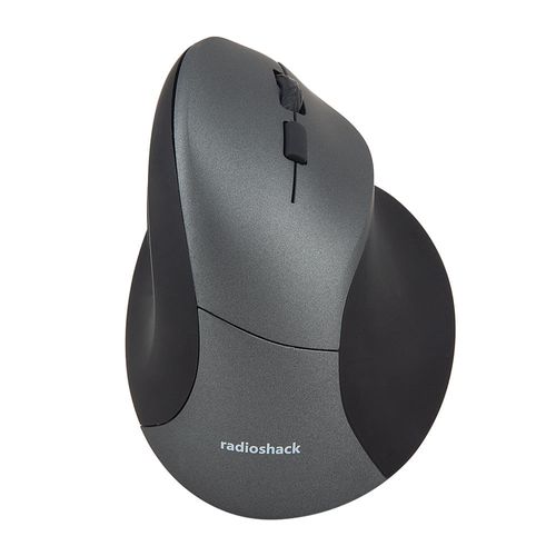 Mouse inalámbrico vertical Radioshack 800-1000-1600 dpi, 5 botones, negro