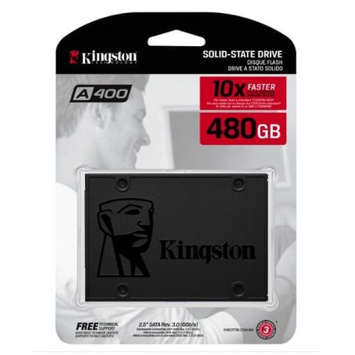 Disco Interno de estado sólido Kingston SSD A400 480Gb 2.5 Sata 3