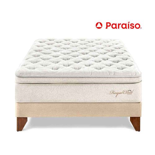 Cama Europea Royal Cloud 1.5 Plazas Champagne