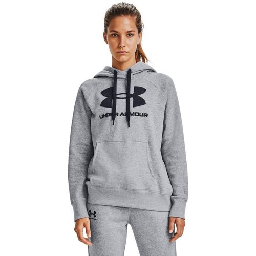 Polera Under Armour Mujer 1356318-035 Rival Fleece L Gris