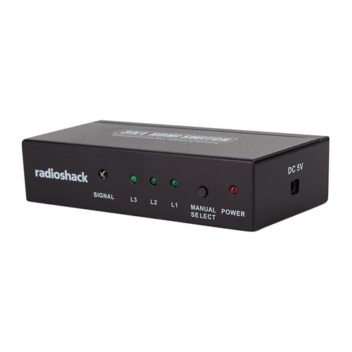 Switch hdmi Radioshack 3X1 puertos 3D