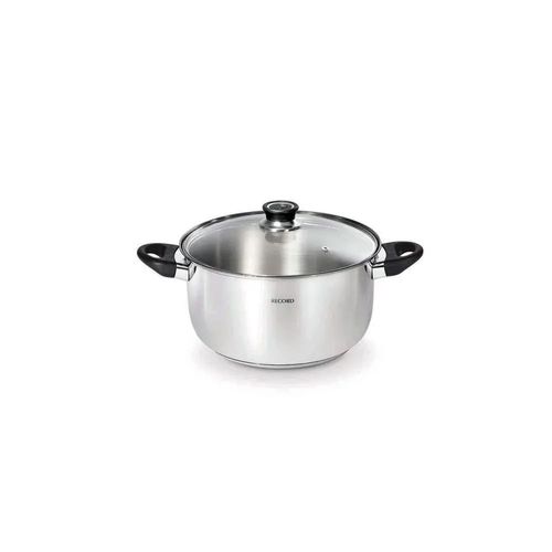 Olla Acero Inoxidable Inoxset Deluxe Tapa Vidrio N°22