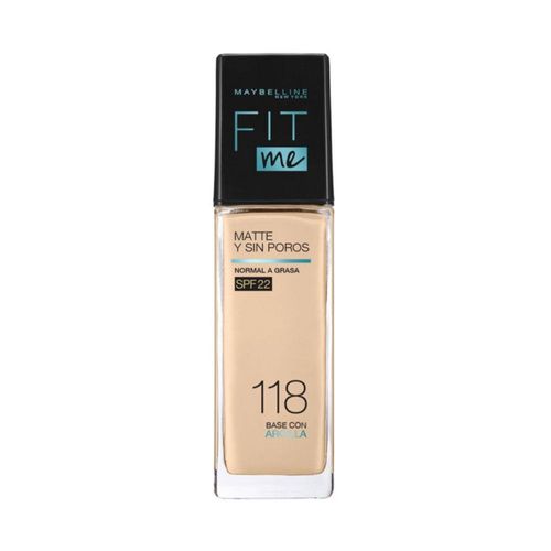 Base Fit Me Matte + Poreless 1.00 Fl Oz Tono Light Beige Maybelline