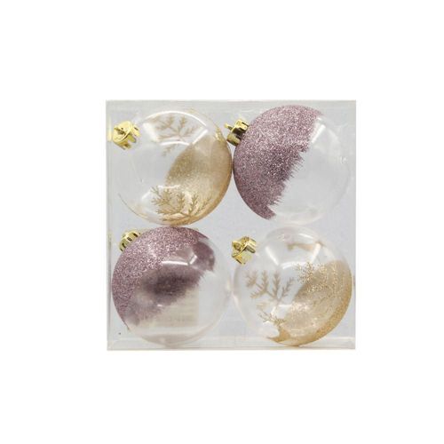 Gold Set x4 Esferas 8 cm