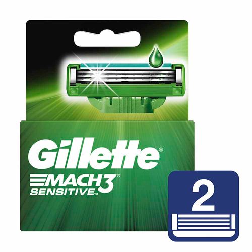 Repuesto para Máquina de Afeitar GILLETTE Mach 3 Sensitive Caja 2un