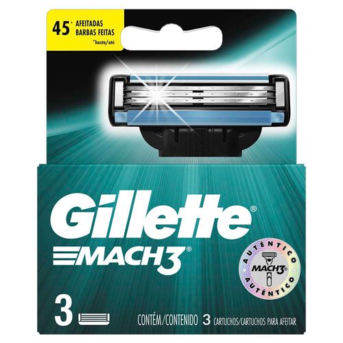 Repuesto para Máquina de Afeitar GILLETTE Mach 3 Caja 3un