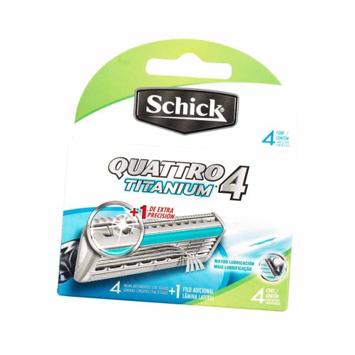 Repuesto SCHICK Quattro Titanium 4 Caja 4un