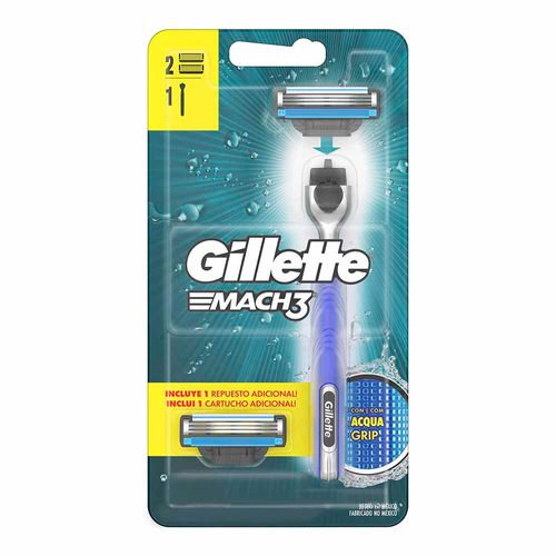 Máquina de Afeitar GILLETTE Mach 3 + Repuesto