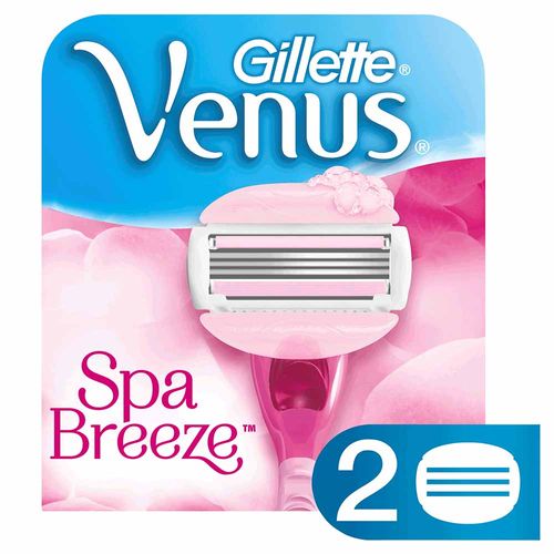 Repuesto para Máquina de Afeitar GILLETTE Mujer Venus Spa Paquete 2un