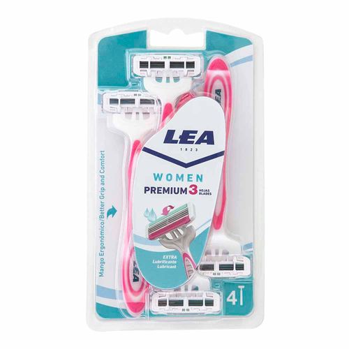 Máquina de Afeitar LEA Mujer Premium 3 Paquete 4un