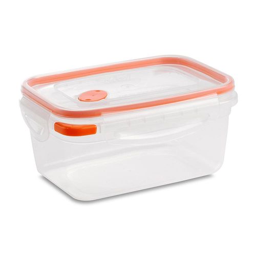 Táper hermético rectangular c/válvula 1.1 L