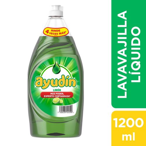 Lavavajilla Líquido AYUDÍN Limón Botella 1.2L