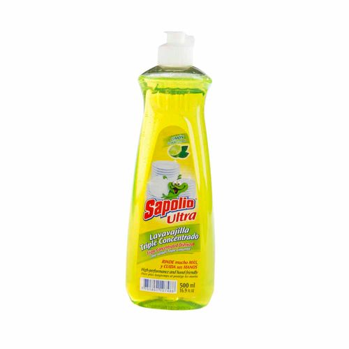 Lavavajilla líquido SAPOLIO Limón Botella 500Ml