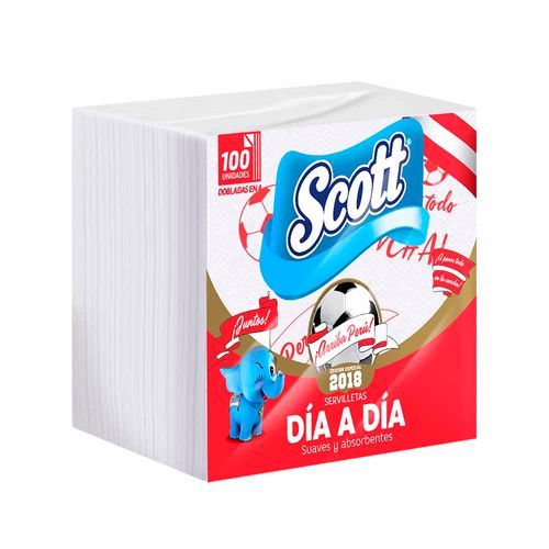 Servilletas SCOTT Día a Día Paquete 100un
