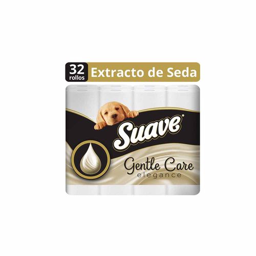 Papel Higiénico SUAVE Gentle Care Elegance 32 Rollos