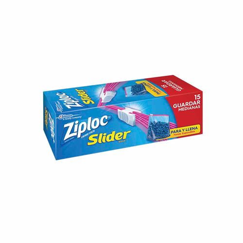 Bolsa Slider ZIPLOC Paquete 15un