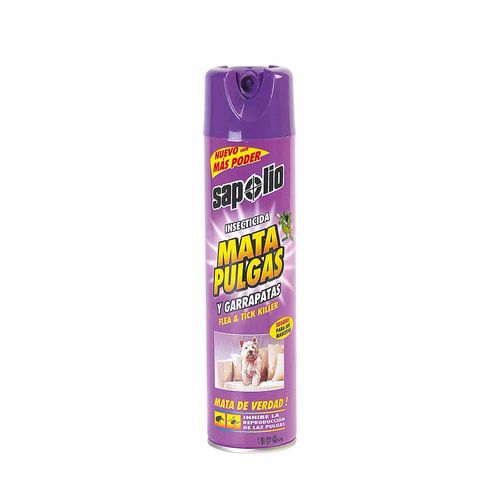 Insecticida Aerosol SAPOLIO Mata Pulgas y Garrapatas Frasco 360ml