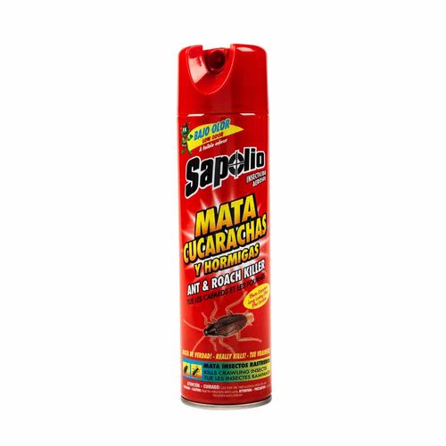 Insecticida Aerosol SAPOLIO Mata Cucarachas y Hormigas Frasco 360ml