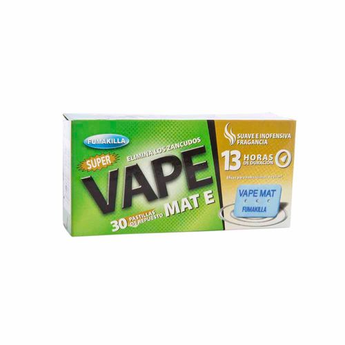 Insecticida VAPE Pastilla verde Caja 30Un