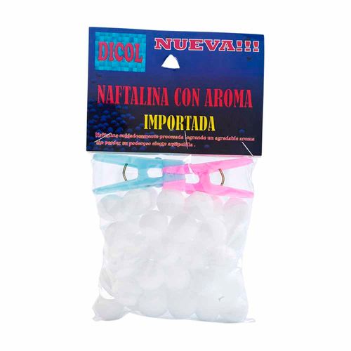 Insecticida DICOL Naftalina con aroma Bolsa 200Gr