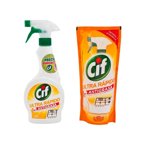 Sacagrasa CIF Gatillo 500ml + Doypack 450ml