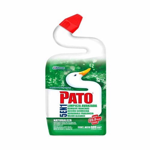 Desinfectante Líquido de Baño PATO Limpieza Avanzada Natural Botella 500ml