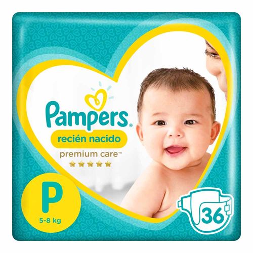 Pañales para Bebé PAMPERS Premium Care Recién Nacido Paquete 36un