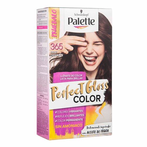 Tinte para Cabello PALETTE Perfect Gloss Color 365 Dulce Chocolate Caja 1un