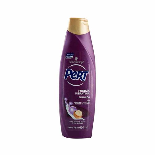 Shampoo PERT Fuerza Keratina Frasco 650ml