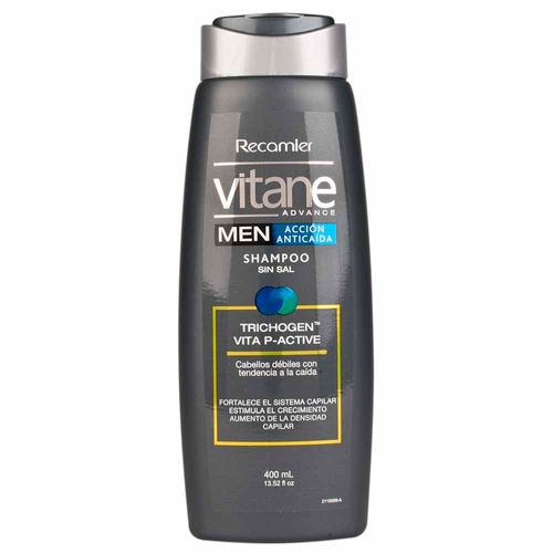 Shampoo VITANE Advance Men Anticaída Frasco 400ml