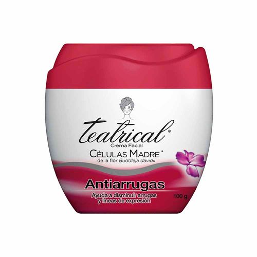 Crema Facial TEATRICAL Celulas Madre Antiarrugas Frasco 100g