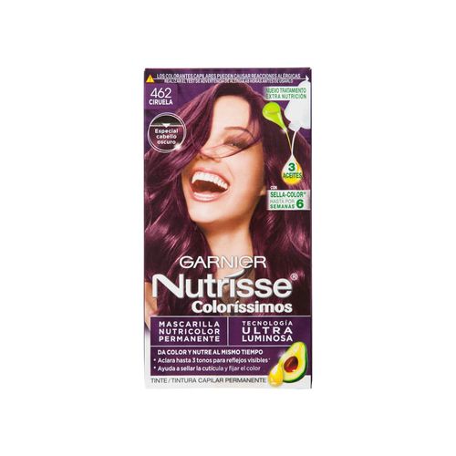 Tinte para Cabello GARNIER Nutrisse Coloríssimos 462 Cieruela Caja 1un