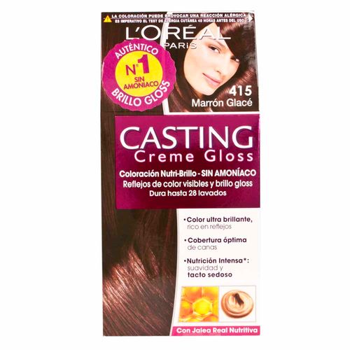 Tinte para Cabello L'ORÉAL Casting Creme Gloss 415 Marrón Glacé Caja 1un