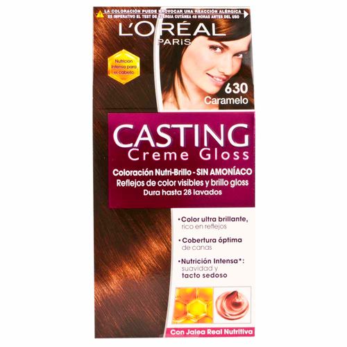 Tinte para Cabello L'ORÉAL Casting Creme Gloss 630 Caramelo Caja 1un