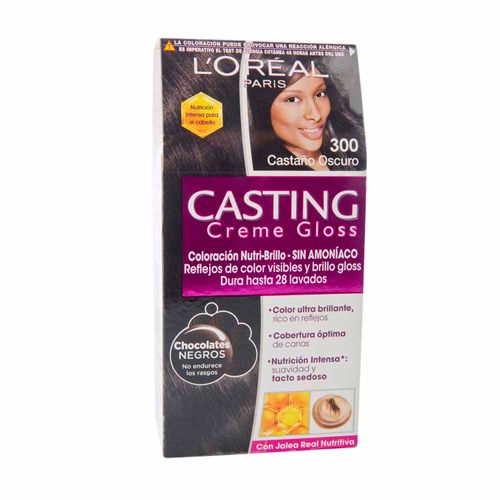 Tinte para Cabello L'ORÉAL Casting Creme Gloss 300 Castaño Oscuro Caja 1un