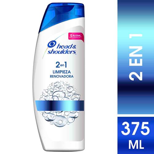 Shampoo HEAD & SHOULDERS 2 en 1 Limpieza Renovadora Frasco 375ml