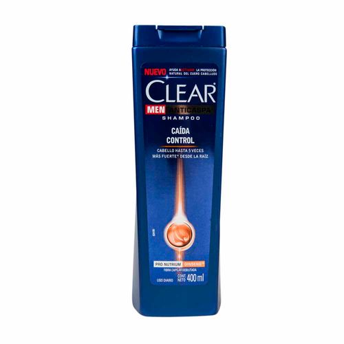 Shampoo CLEAR Anticaspa Men Control Caída Frasco 400ml