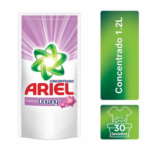 Detergente Líquido ARIEL Concentrado con Downy Doypack 1.2L