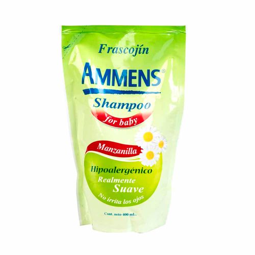 Shampoo para Bebé AMMENS Manzanilla Doypack 400ml