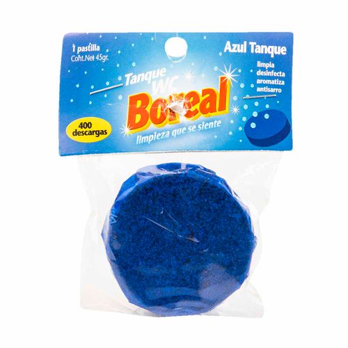 Desinfectante de Baño en Pastillas BOREAL Tanque Azul Bolsa 45g