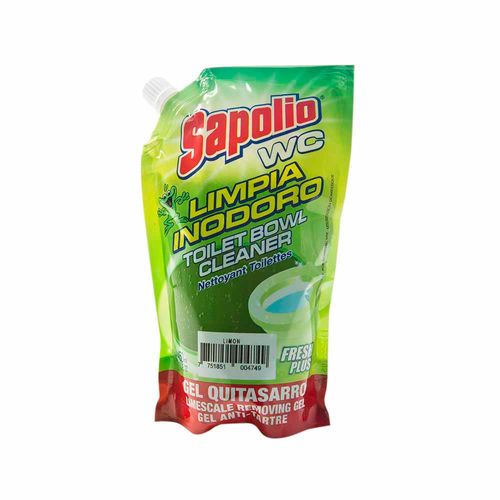 Limpia Inodoro SAPOLIO WC Desinfectante Limón Doypack 450ml