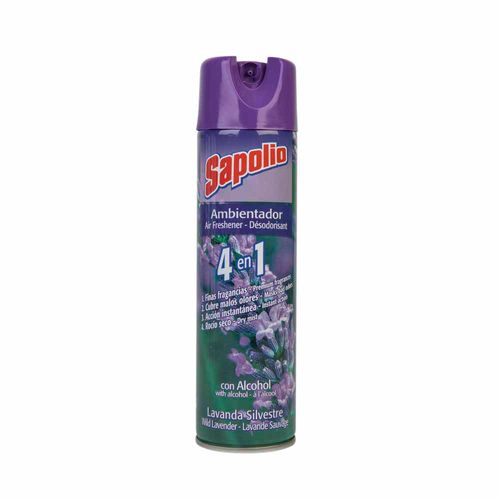 Ambientador en spray SAPOLIO Lavanda Frasco 396Ml